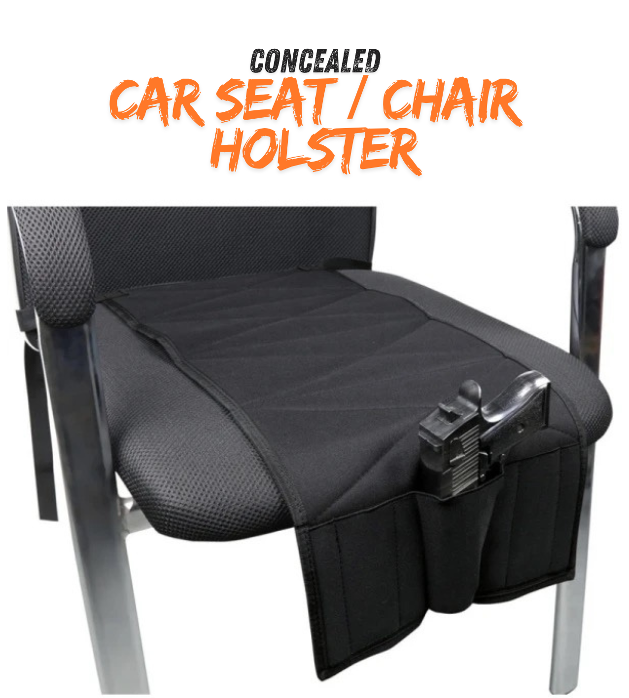 Universal Car & Office Chair Pstol Holster + FREE Cleaning Kit