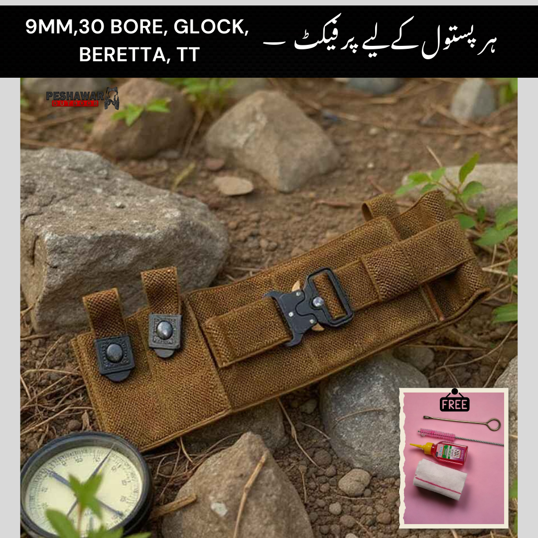 Tactical Belly Band Holster - Free Cleaning Kit