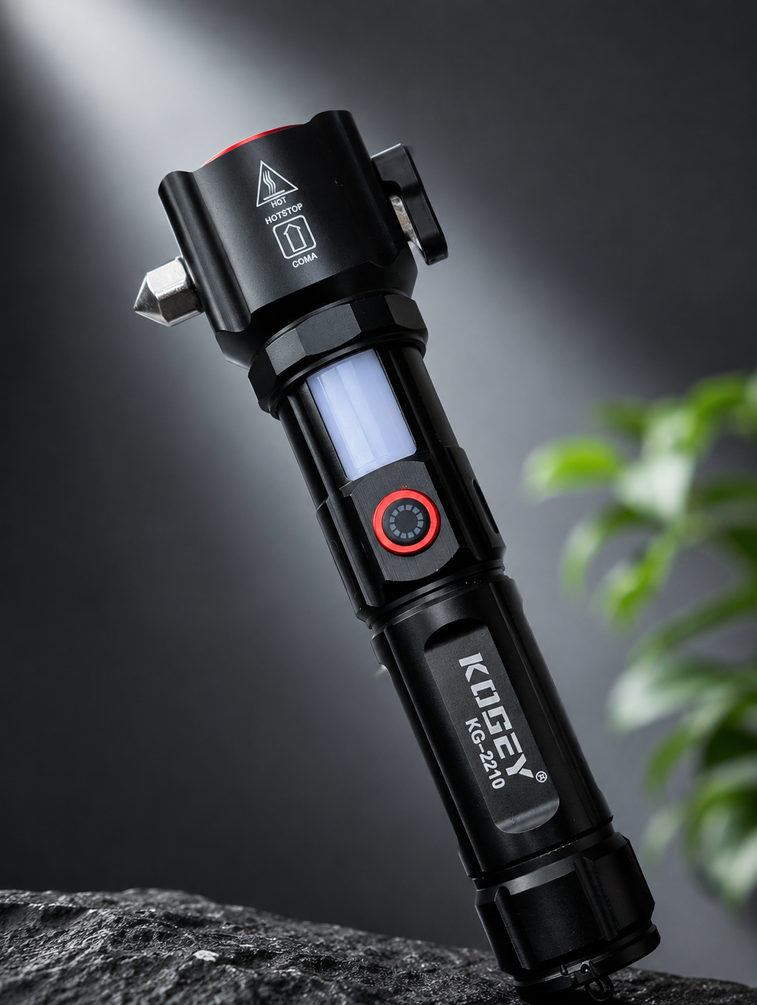 Premium Rechargeable LED Torch Light – 6-hour backup | Powerbank |1KM Range