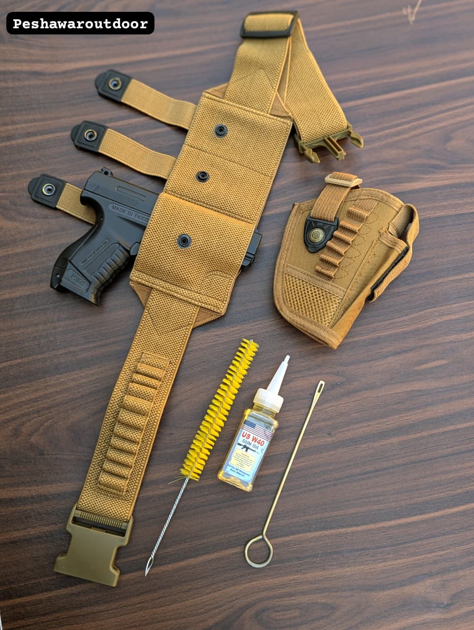 3 in 1 Deal – Belly Belt + Pistol Pouch + Cleaning Kit