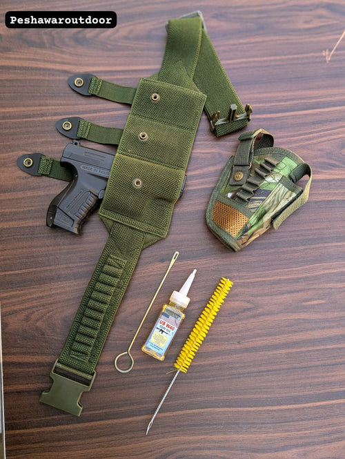 3 in 1 Deal – Belly Belt + Pistol Pouch + Cleaning Kit
