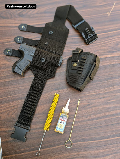 3 in 1 Deal – Belly Belt + Pistol Pouch + Cleaning Kit
