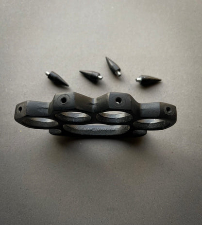 Four-Finger Knuckle-Duster with Removable Studs
