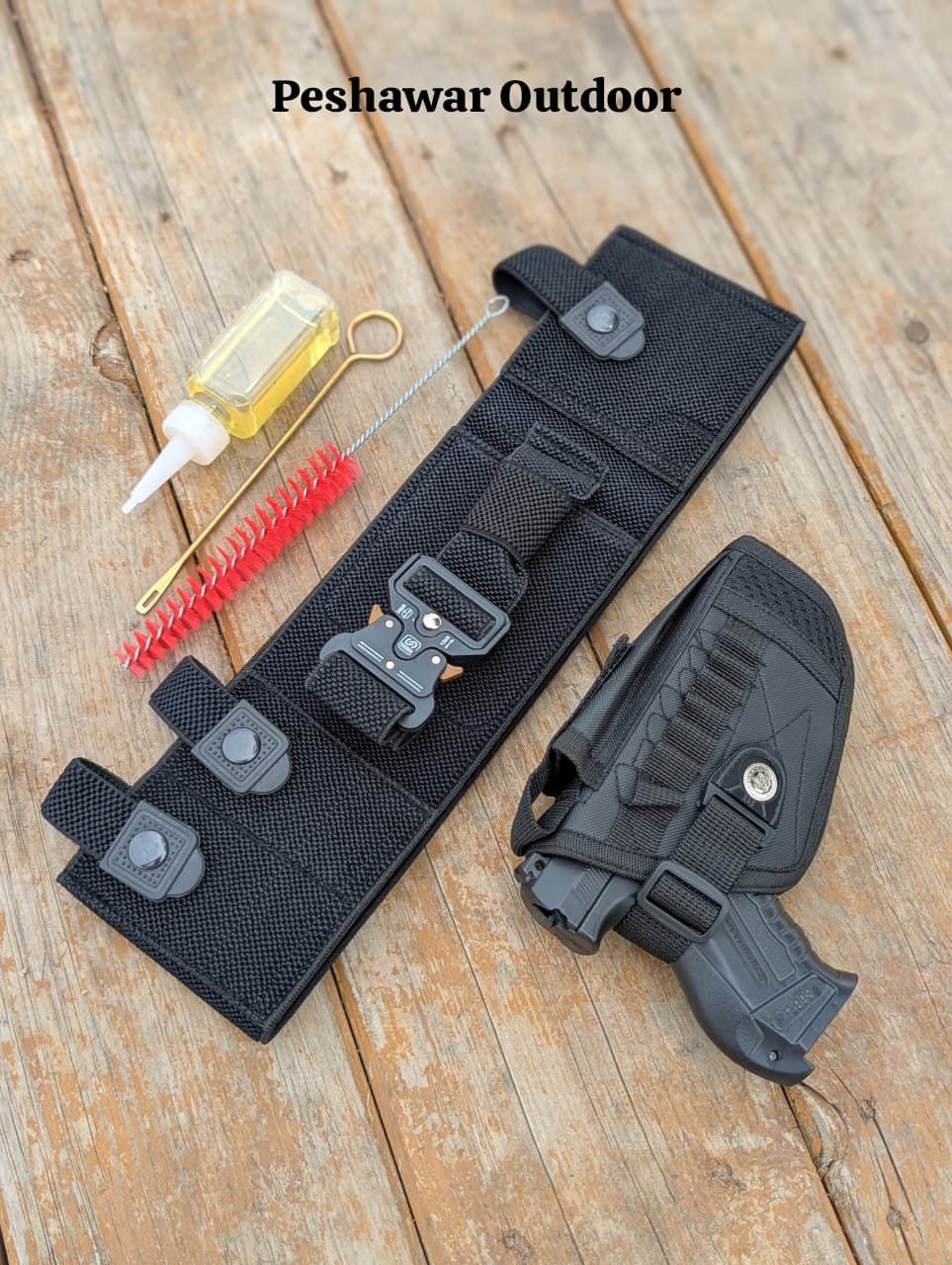 Belly Belt Holster + Parachute Pouch + Cleaning Kit (3-in-1 Deal)